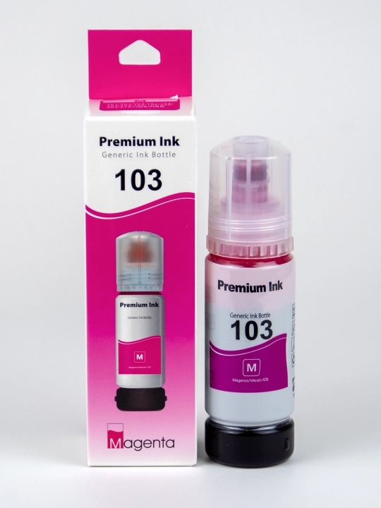 Suvda eruvchan siyoh Dye Ink 103 Magenta Epson L1210, 3200, 3250, 5190 printerlari uchun