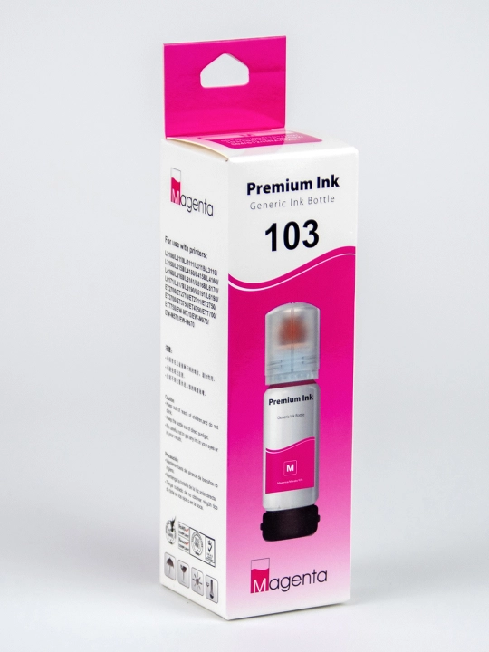 Suvda eruvchan siyoh Dye Ink 103 Magenta Epson L1210, 3200, 3250, 5190 printerlari uchun