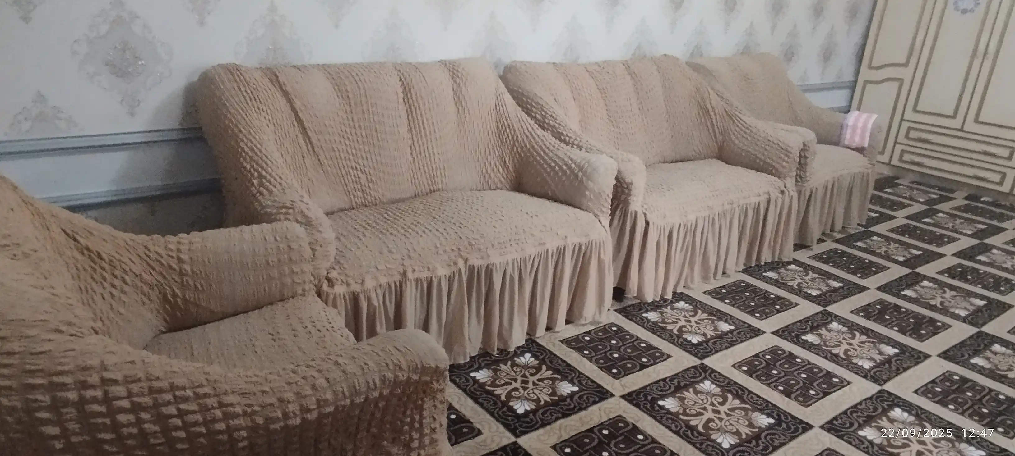 Divan va kreslolar uchun universal g‘ilof UniCase&Beauty