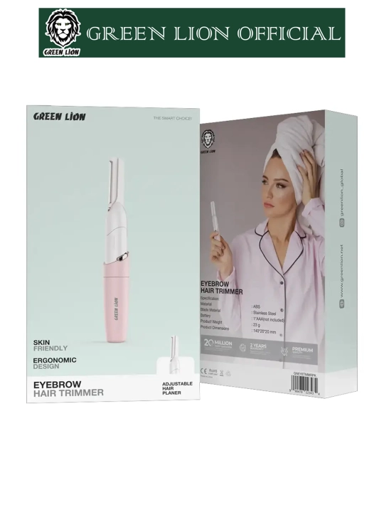 Qosh uchun trimmer Green Lion Eyerbrow Hair Trimmer, pushti