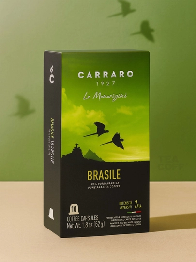 Кофе в капсулах Carraro Brasile, 10 капсул Nespresso — TCFSHOP-TCFC093