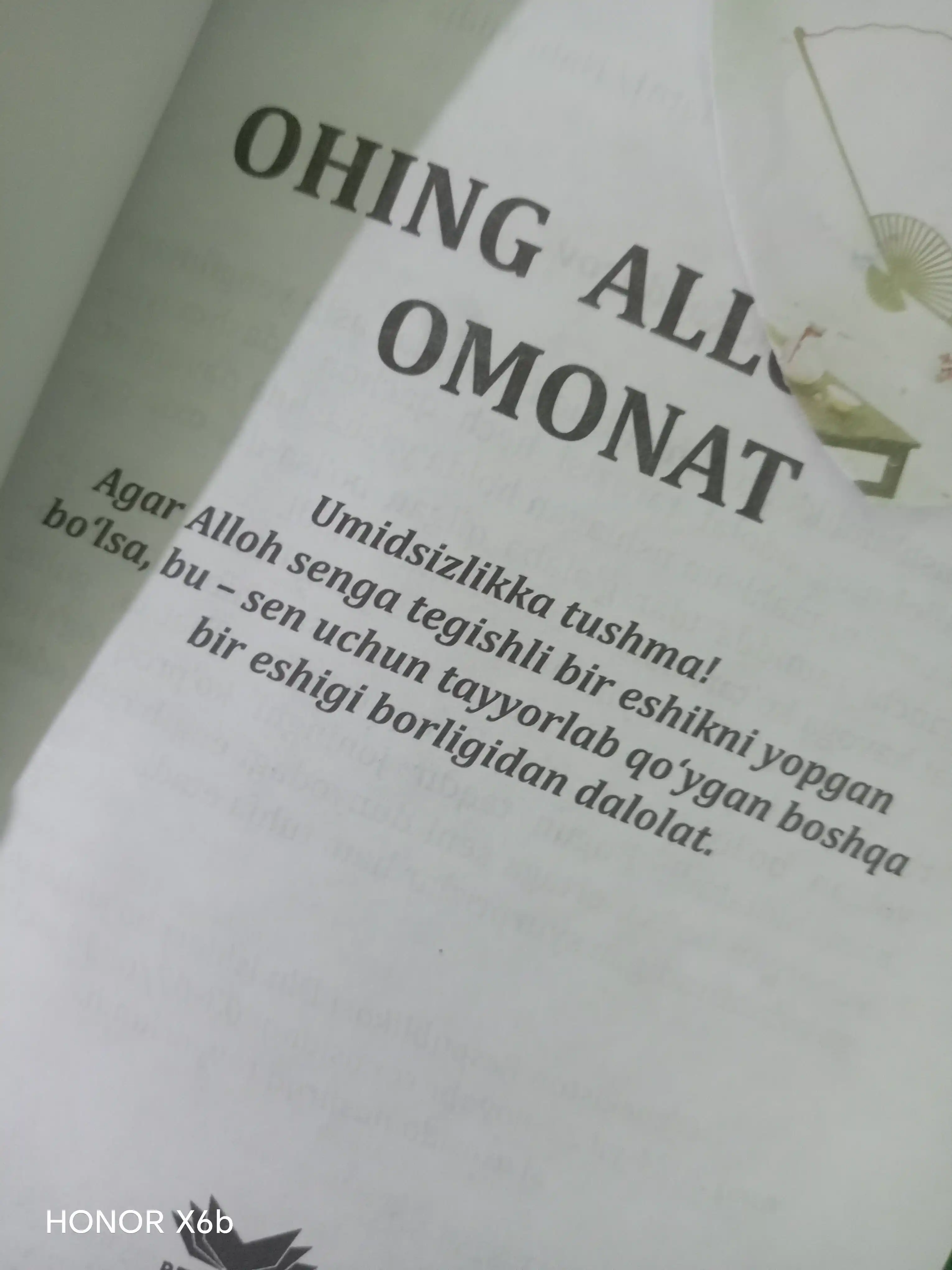 Оҳинг Аллоҳга омонат, Наби Йилдиз