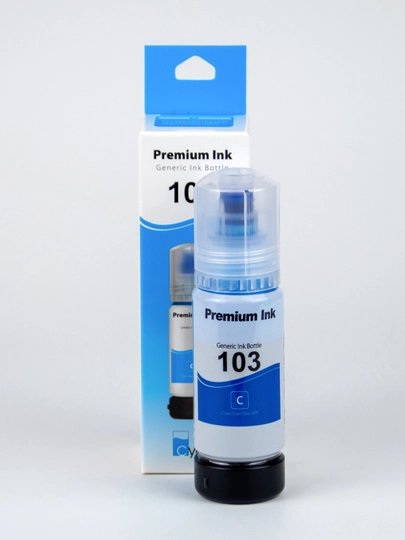 Водорастворимые чернила Dye Ink 103 Cyan для принтеров Epson L1210, 3200, 3250, 5190