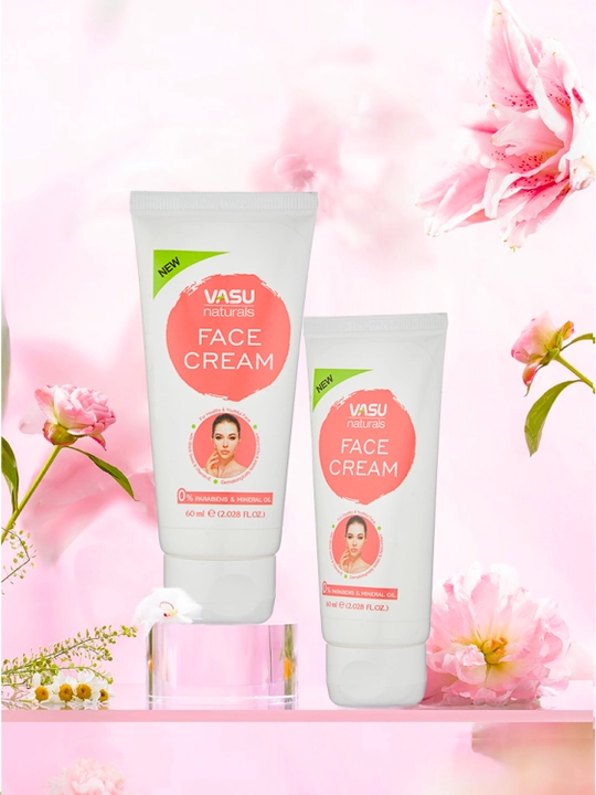 Крем для лица Vasu Face Cream 60 мл увлажняющий и питательный для всех типов кожи