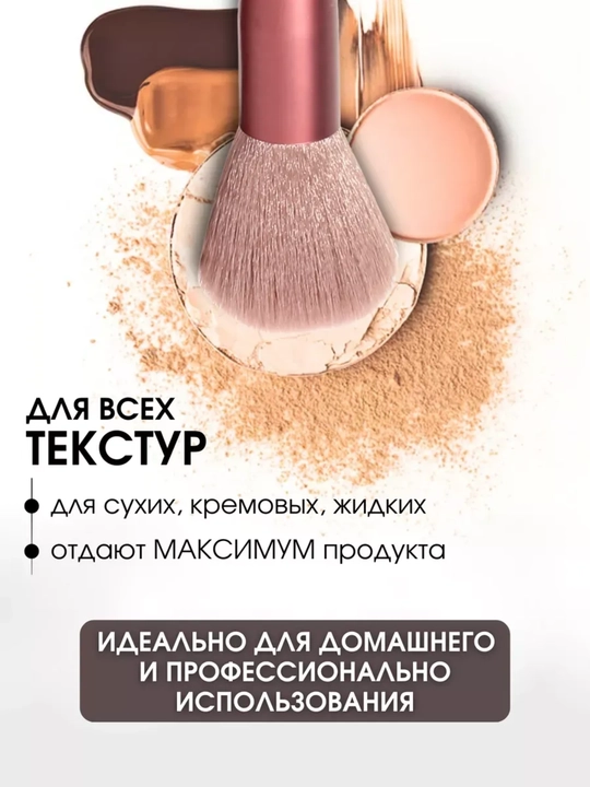 Набор кистей для макияжа, в мешочке, 13 шт