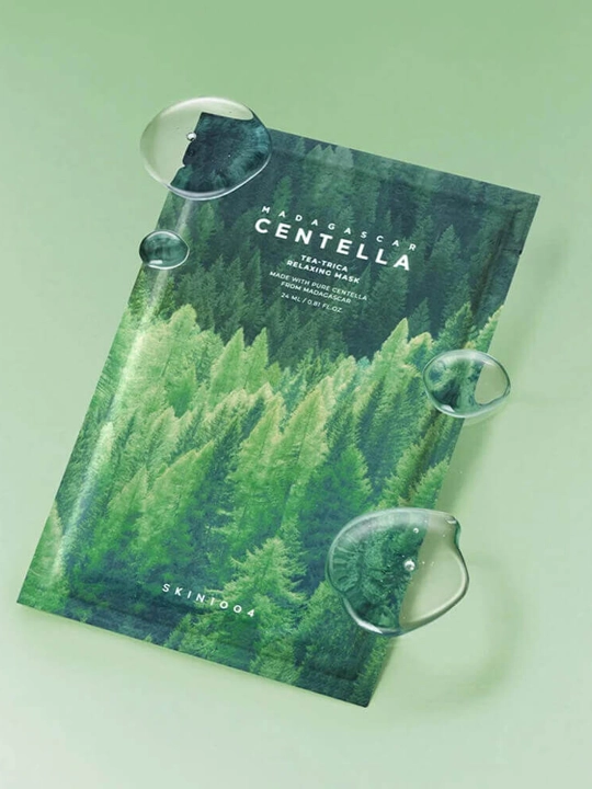 Маска для проблемной кожи с акне SKIN1004 Madagascar Centella Tea-Trica Relaxing Mask