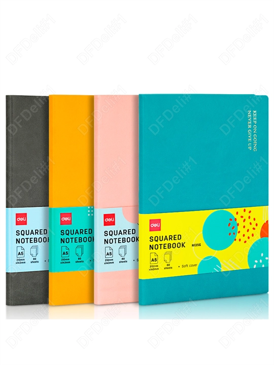 Daftar 80 varaq A5 (apelsin) N135G Deli (katakli), 135G-N-yoki