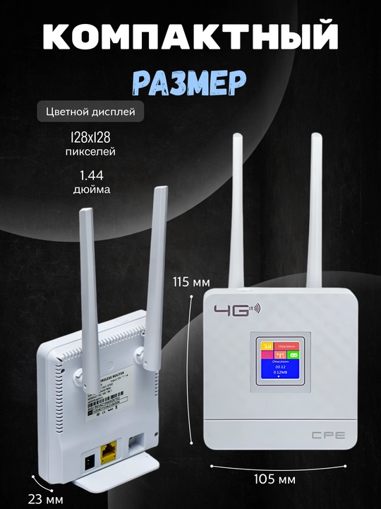 Wi-Fi router CPE, 4G, 5G, sim-karta bilan