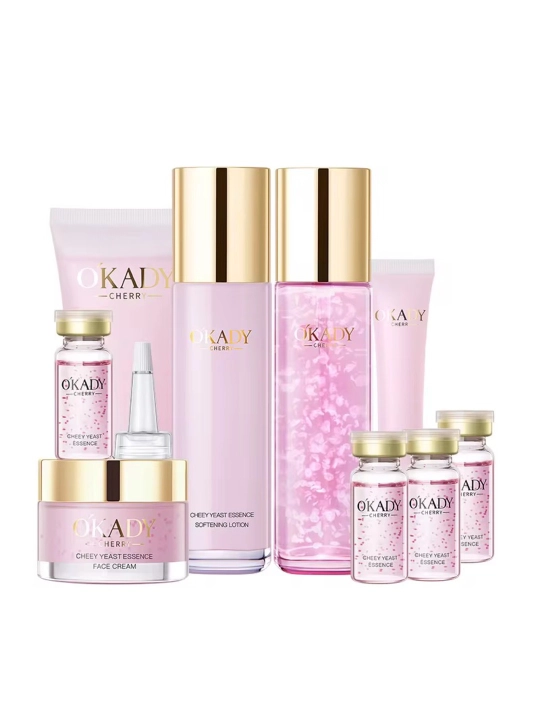 OKADY Cherry Blossom yuz kosmetik sovg'a to'plami - 