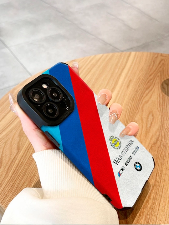IPhone 11/12/13/14/15/16 Pro, Pro Max - BMW, Mercedes va Porsche logotip silikon chexollar 