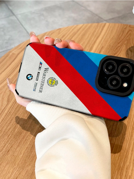 IPhone 11/12/13/14/15/16 Pro, Pro Max - BMW, Mercedes va Porsche logotip silikon chexollar 