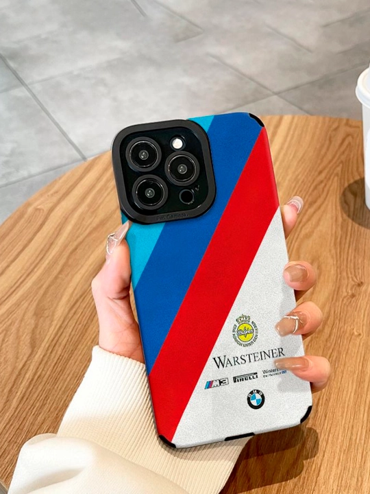 IPhone 11/12/13/14/15/16 Pro, Pro Max - BMW, Mercedes va Porsche logotip silikon chexollar 