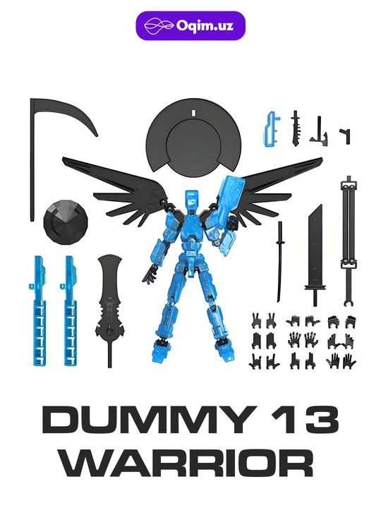 DUMMY 13 warrior, кукла-манекен из 3D деталей, с подвижными соединениями - 