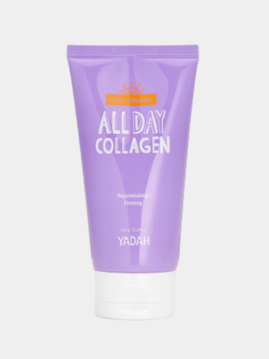 Коллагеновая очищающая пенка для умывания Yadah all day collagen foam cleanser, 150 г