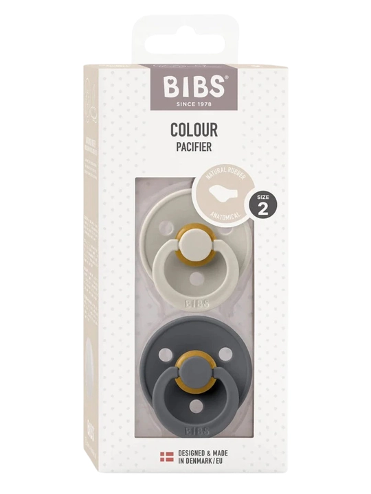 BIBS so‘rg‘ichlari 2 dona, latex, Size 1 (0m+), ko‘p ranglar, Daniya - 