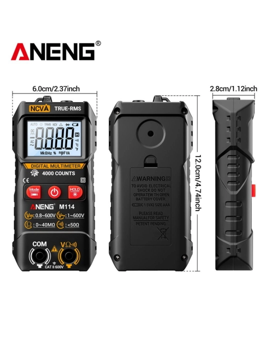 Raqamli avtomatik multimetr, tester, NCV