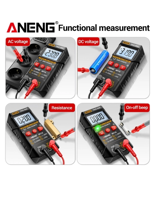 Raqamli avtomatik multimetr, tester, NCV