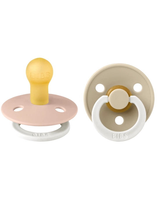BIBS пустышки Size 2, 6–18 мес, латекс, 2 шт, разные цвета