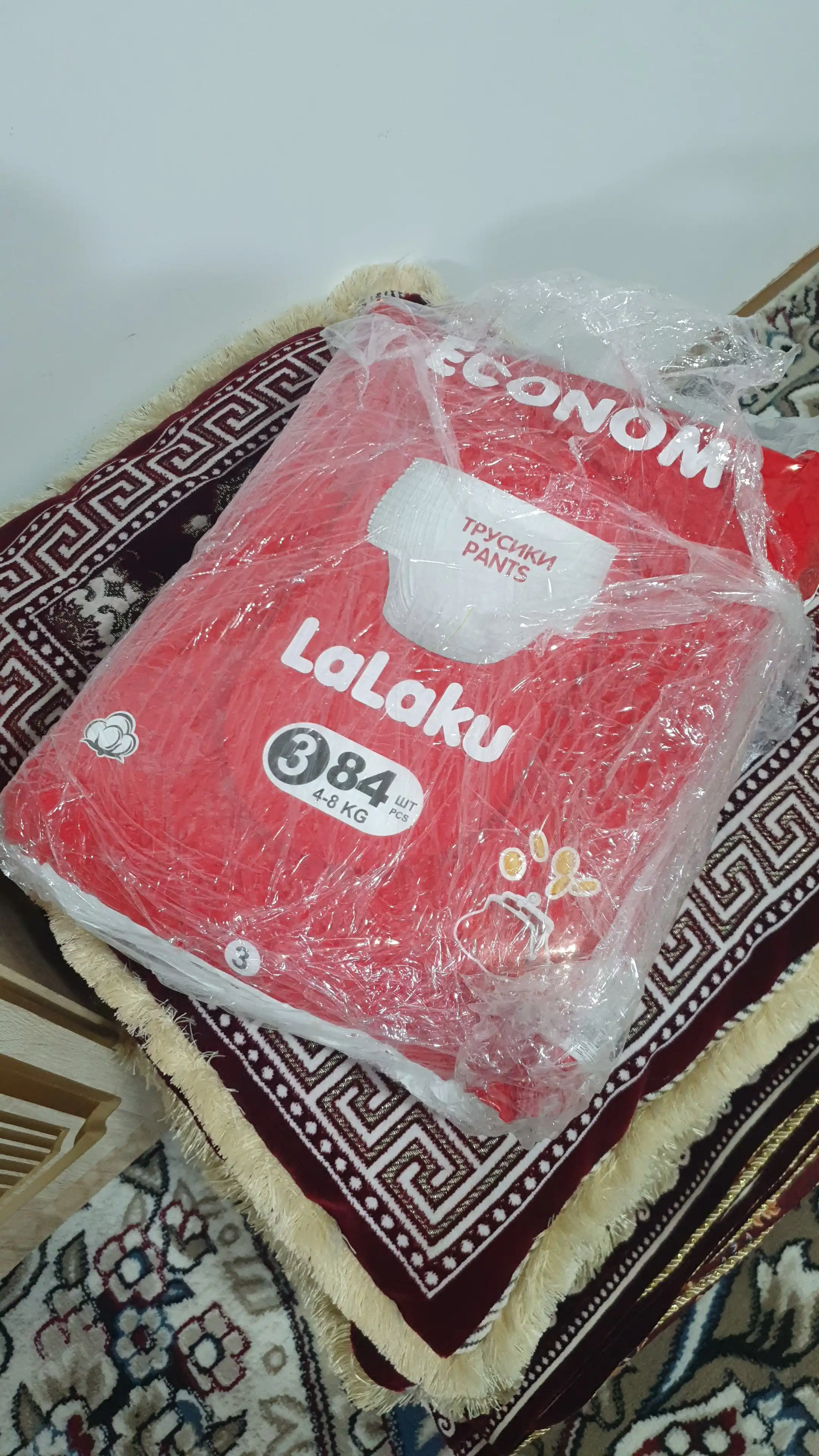 Trusik tagliklar, LaLaKu ECONOM, 3 o‘lcham, 4-8 kg, 84 dona