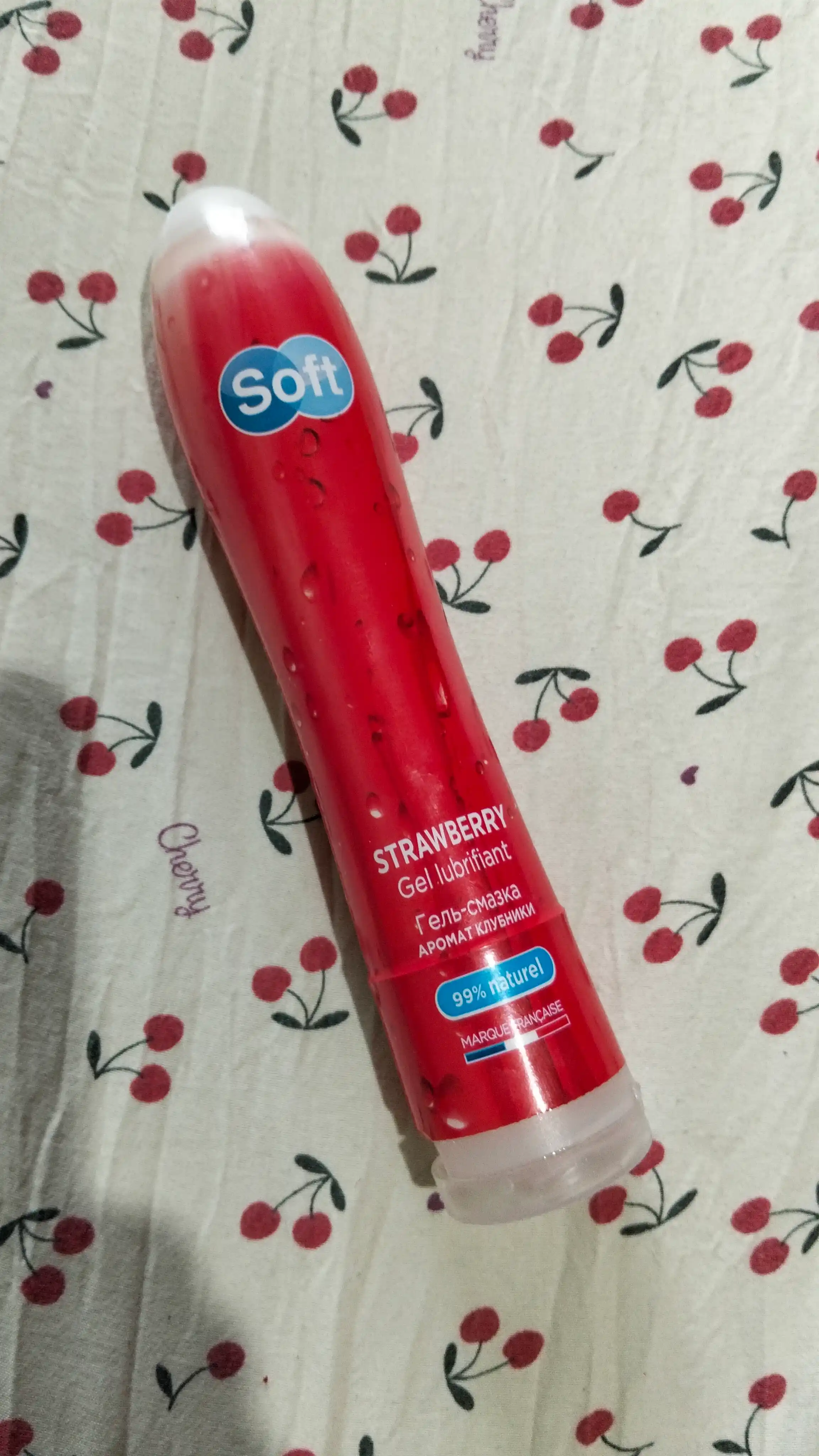 Лубрикант гель для интимной гигиены Soft Strawberry, аромат клубники, 80 мл