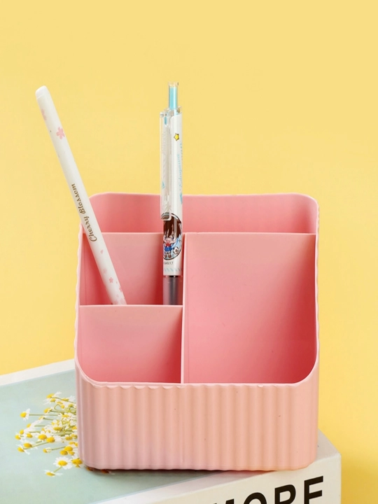Niu Youchuang 9116 plastik konteyner/organayzer — 4 bo‘limli (ruchkalar va qalamlar uchun)