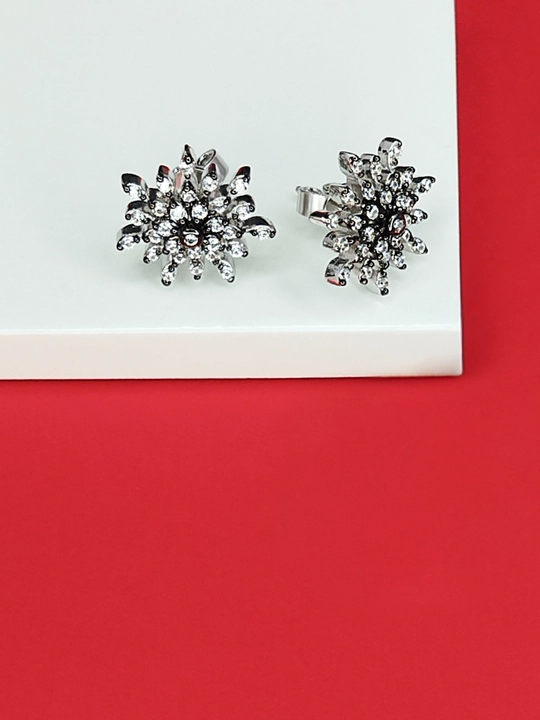 Серьги из серебра 925 пробы с родием, вставки: Фианит OS00094E-0S-Z00