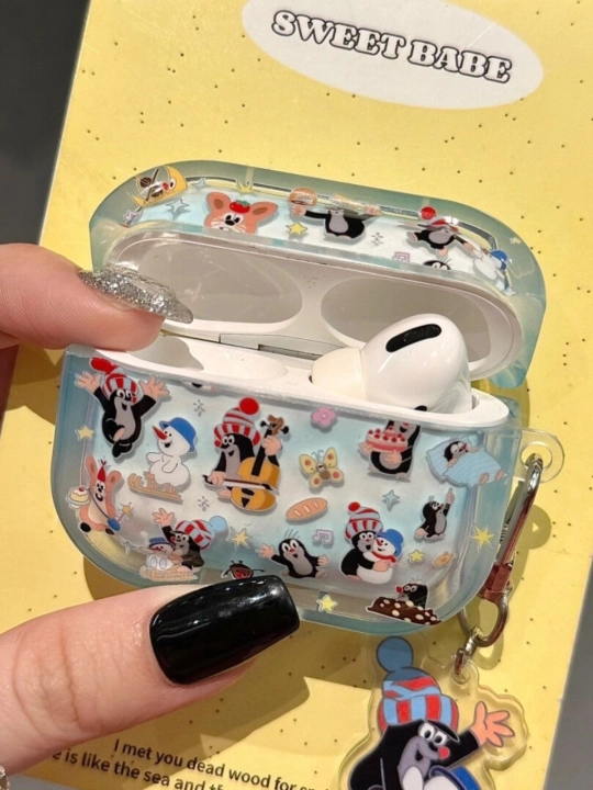 Чехол для беспроводных наушников AirPods 1, 2 pro, 3, 4
