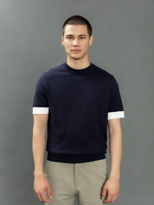 Свитер с коротким рукавом Slim Fit JUST JT9503-2368 - 