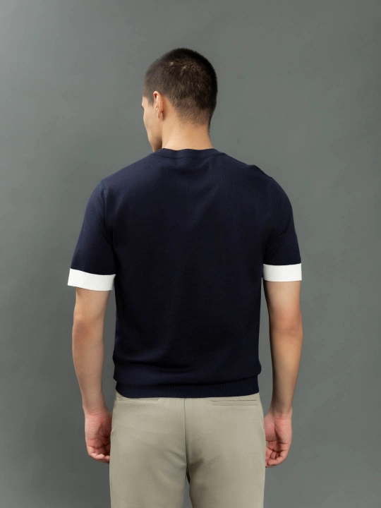 Свитер с коротким рукавом Slim Fit JUST JT9503-2368