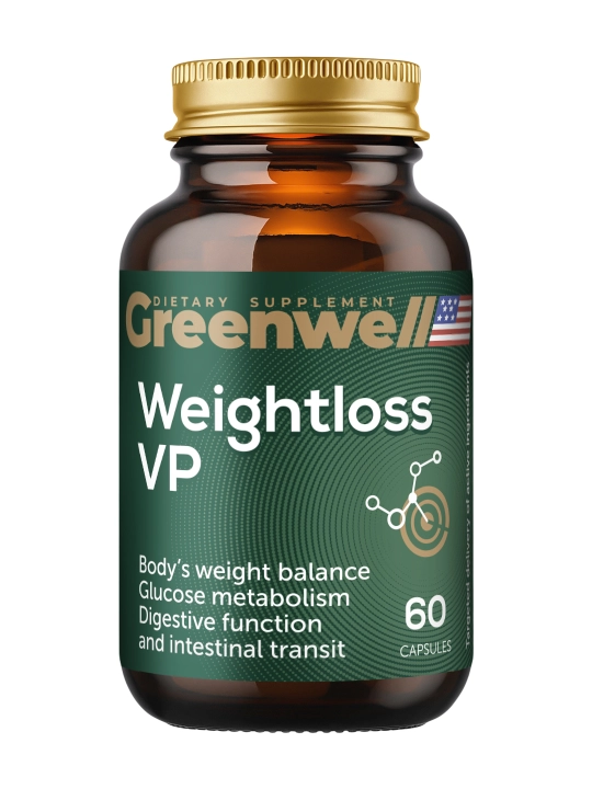 Greenwell Weightloss VP, vaznni nazorat qilish va metabolizmni tezlashtirish uchun komplek - 