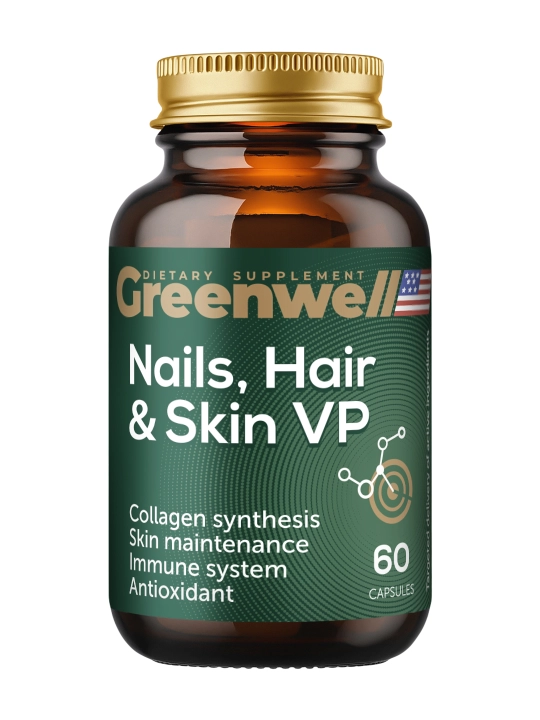Greenwell Nails, Hair & Skin VP - teri, soch va tirnoqlar go‘zalligi va salomatligi - 