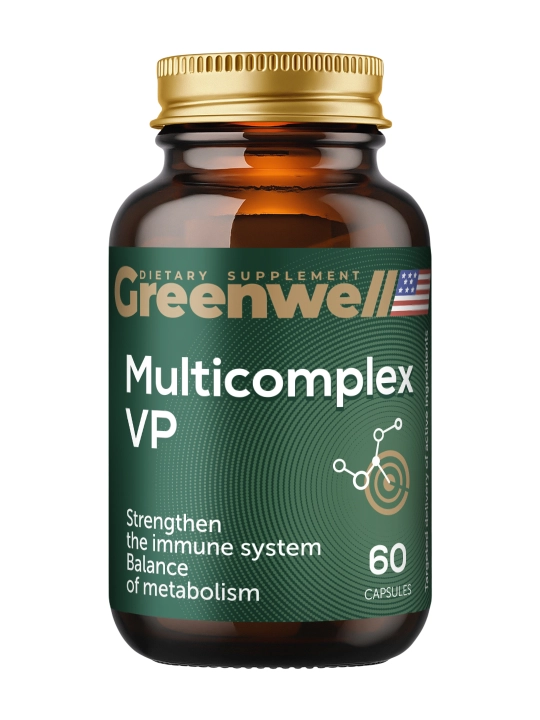 Greenwell Multicomplex VP energiya, immunitet uchun vitaminlar va minerallar majmuasi - 