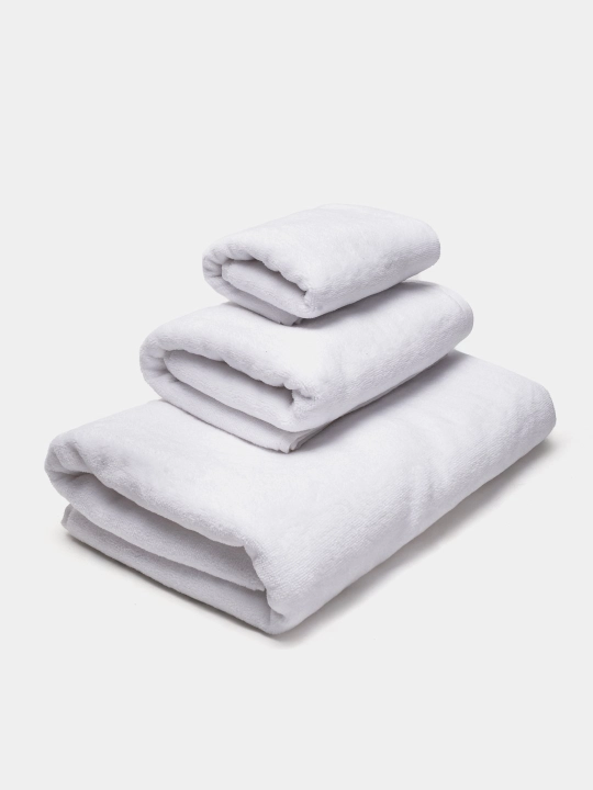 Sochiq to‘plami FORRIS HOME, paxta 500 g/m², hammom uchun 3 dona: 33×60 50×90 70×140 sm