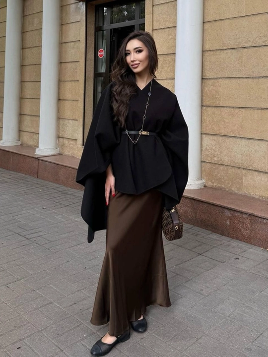 Ayollar ponchosi, cape, kardigan poncho, yelka tashlama, plash-poncho, kimono-style poncho