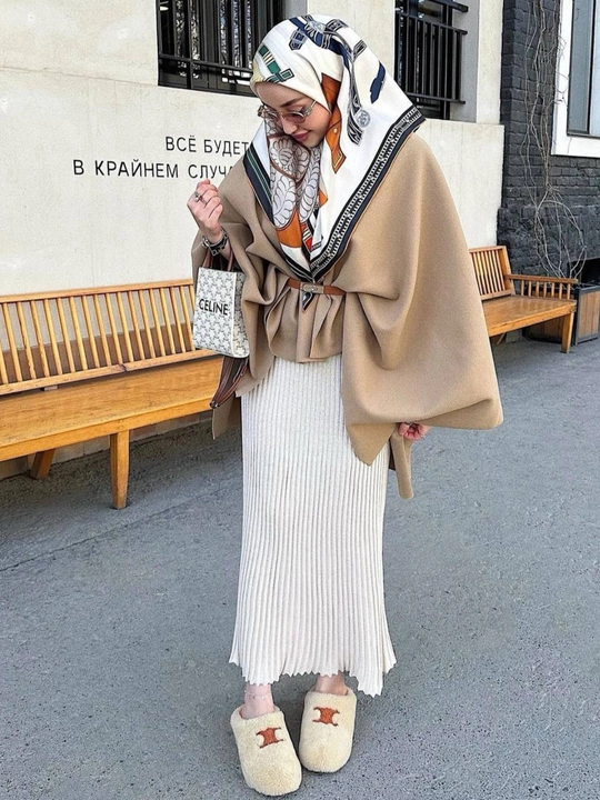 Ayollar ponchosi, cape, kardigan poncho, yelka tashlama, plash-poncho, kimono-style poncho - 