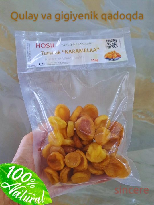 Qantak o'rik turshagi, danaksiz, 250 g