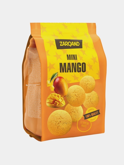 Печенье MINI MANGO со вкусом манго-йогурт и маракуйя, 180 г × 2 шт — КФZARQ-ASDCZ02