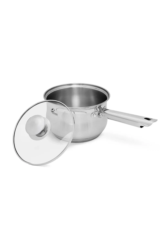 Ковш с крышкой FISSMAN FELINA 2,1л из нержавеющей стали для готовки