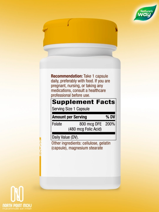 Nature's Way Folate 100 kapsula