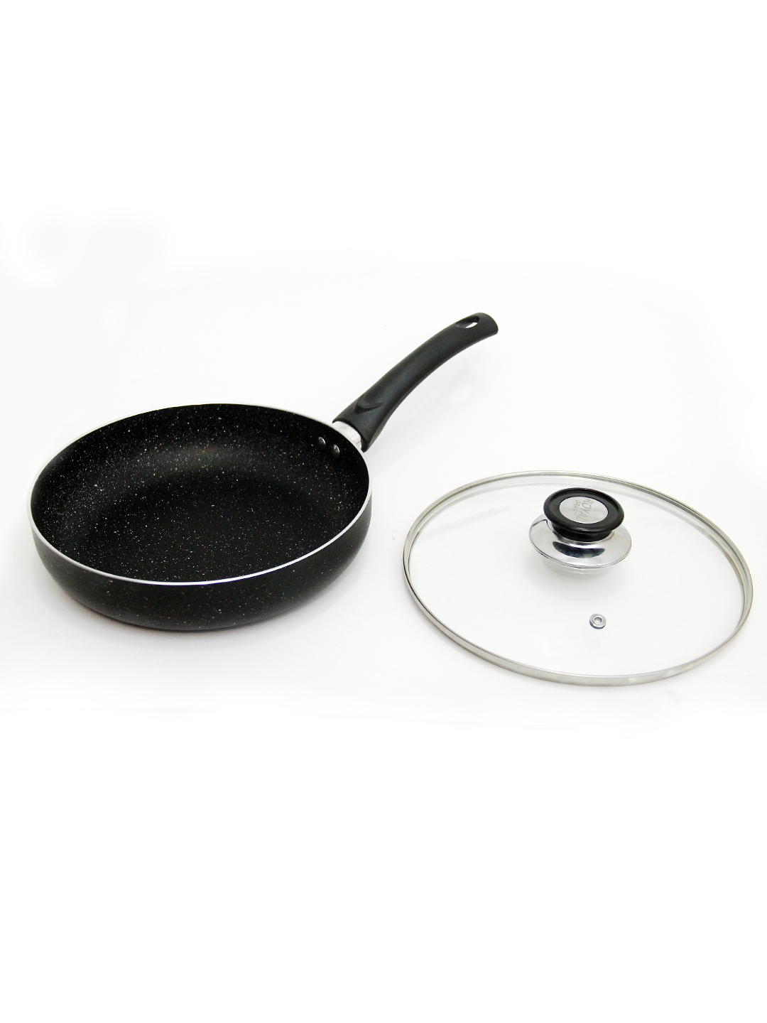 Tova Baroly shisha qopqoqli, yopishmaydigan qoplamali GranitEco, skovorodka, 24, 26, 28 sm