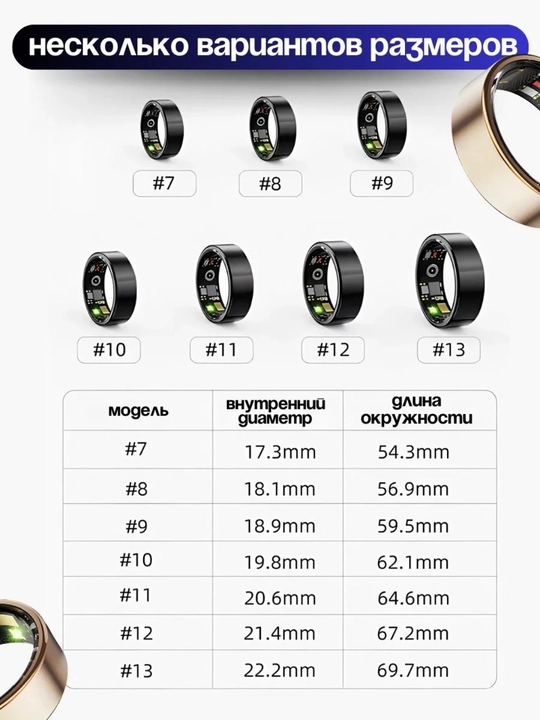 Smart Ring aqlli uzuk, smart uzuk 14 nazorat funkisyasi, zanglamas po'latdan tayyorlangan