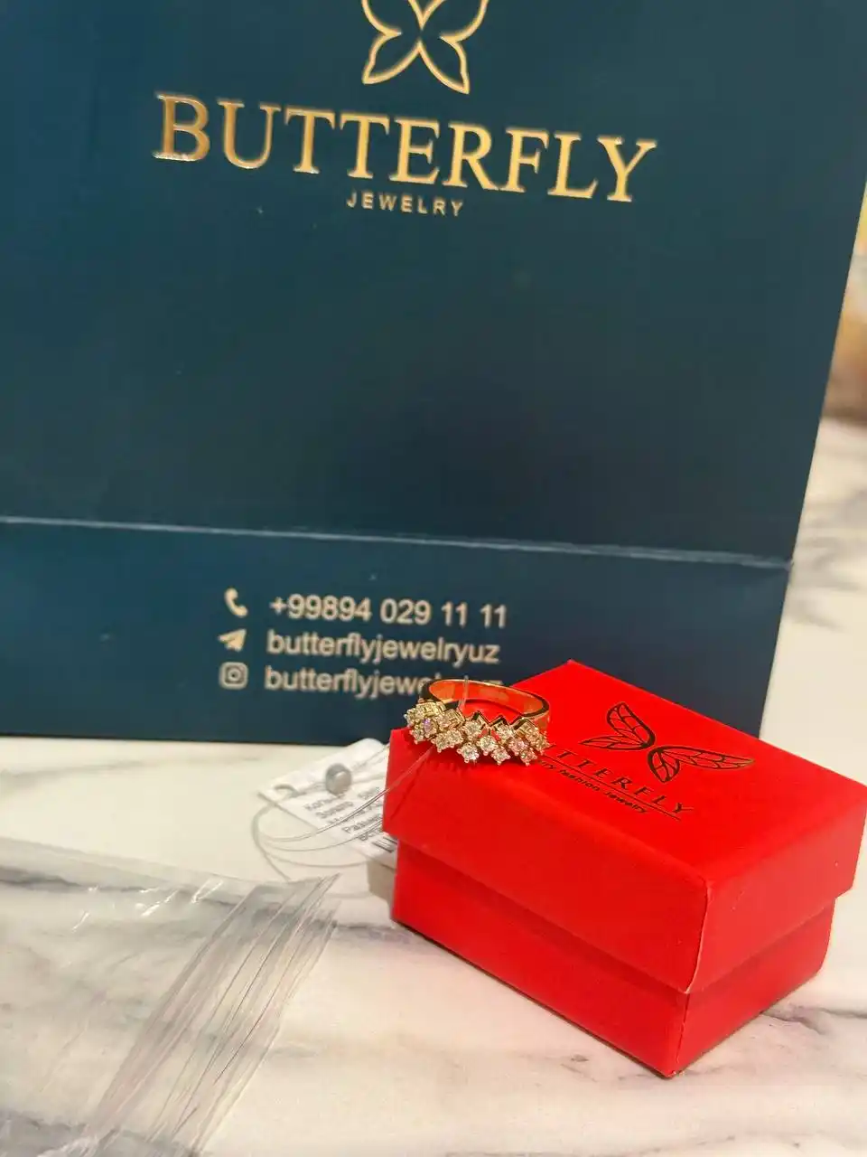 Ayollar va qizlar uchun oltin uzuk, 3.85 gr, 585 namuna, 16-20 o‘lcham, B57U model,