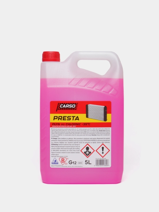 Sovutish suyuqligi 5 yil CARSO PRESTA -35C 5L RED G12