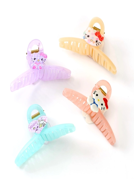Hello Kitty krab soch qisqichlari — qizlar uchun, to‘plam, tasodifiy dizayn