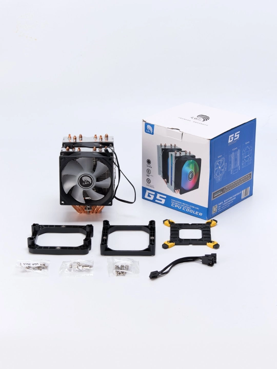 CPU sovutgichi intel va AMD RGB ARGB 2,4, 6 sovutgich quvuri protsessor sovutish sistemasi