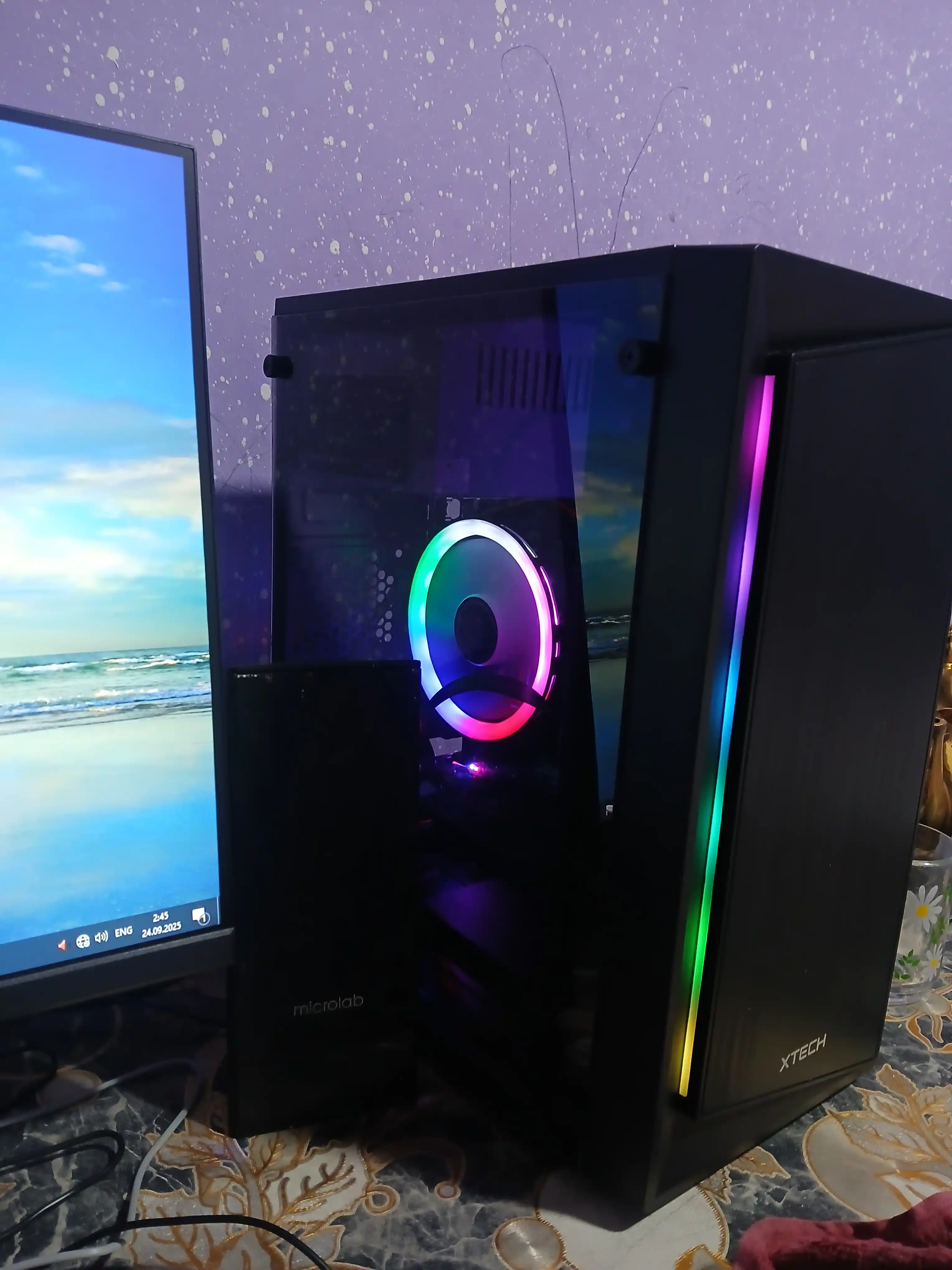 Системный блок игровой Core i5, 16 ГБ ОЗУ, Nvidia GT730 2 ГБ, 512 ГБ SSD, RGB