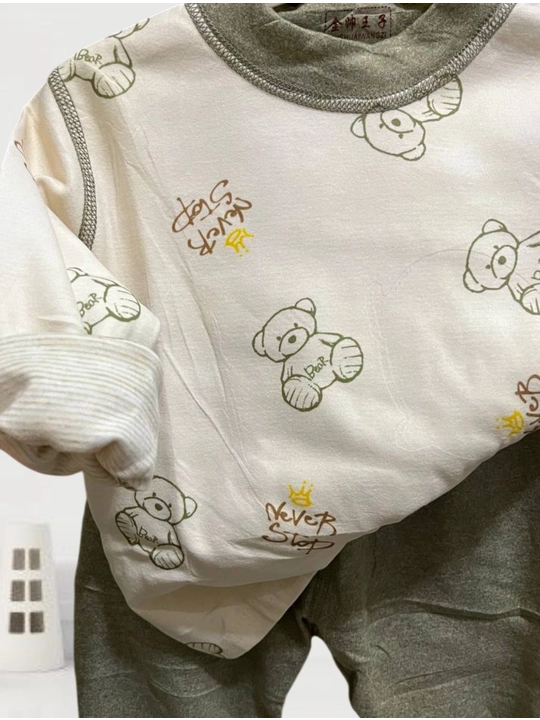 Детская пижама, домашняя одежда из кашемира для девочек и мальчиков