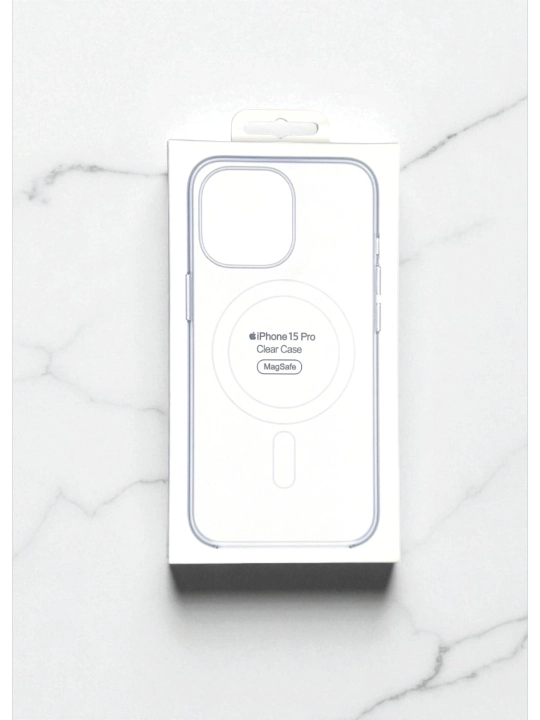 Shaffof, silikonli g'ilof MagSafe, Apple iPhone 15 pro uchun, animatsiya bilan - 