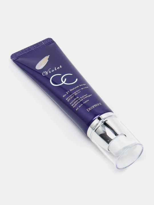 Tonal SS yuz kremi DEOPROCE VIOLET CC CREAM SPF50+ PA+++