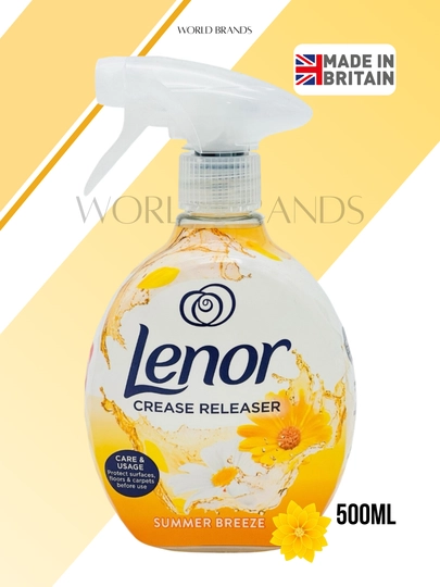 Спрей Lenor для разглаживания одежды без утюга, 4 аромата, 500 мл – продукт UK — OPTOMAX-LENORSPAY500ML-ЖЕЛТ